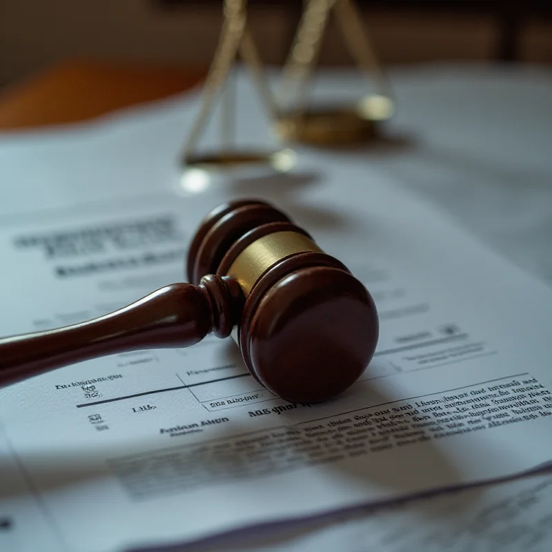 A gavel resting on a stack of legal documents, symbolizing the legislative process.