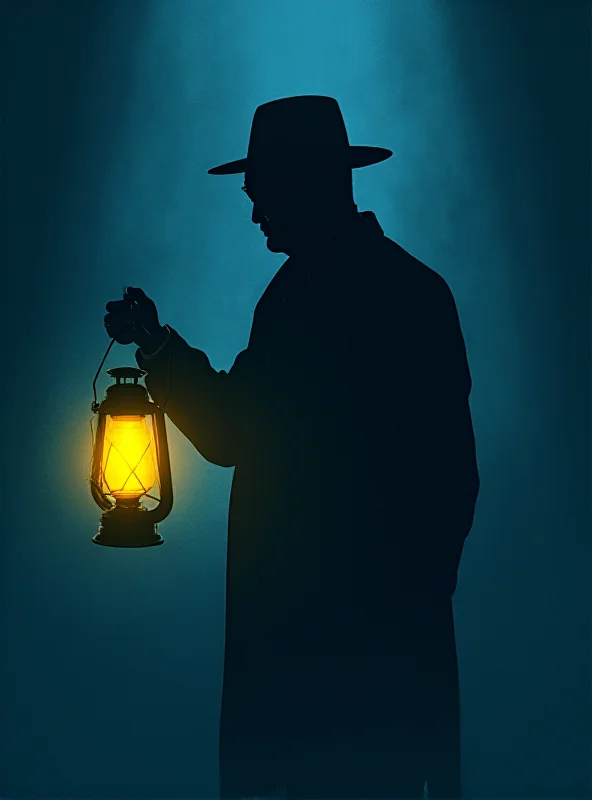 A digital illustration depicting a whistleblower figure shining a light on corruption.