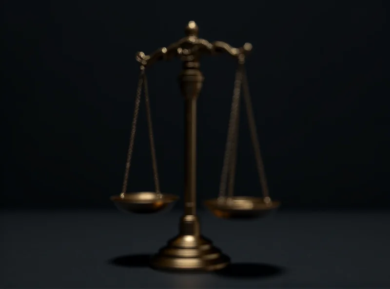 Scales of justice with a subtle imbalance, suggesting inequality within the legal system.