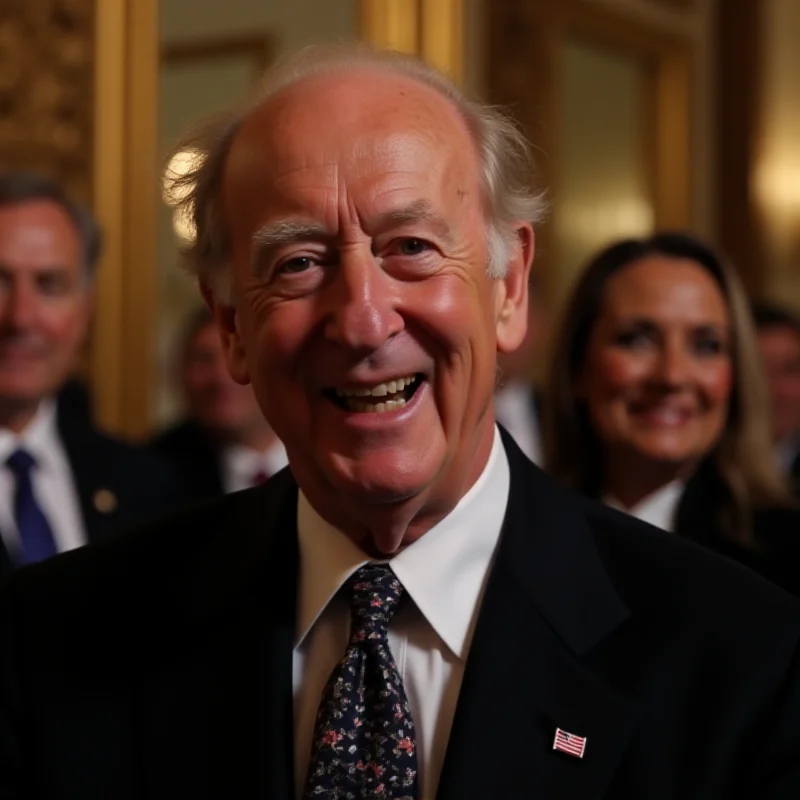 An image of King Charles smiling at an event.