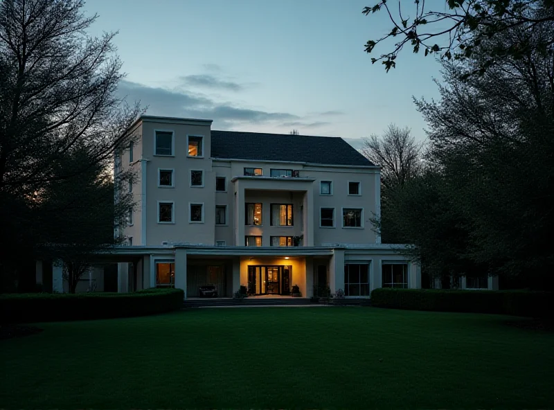 A somber image representing a residential care home in Belgium.