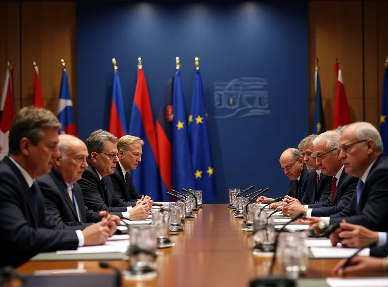 A group of European leaders meeting in London to discuss Ukraine security.