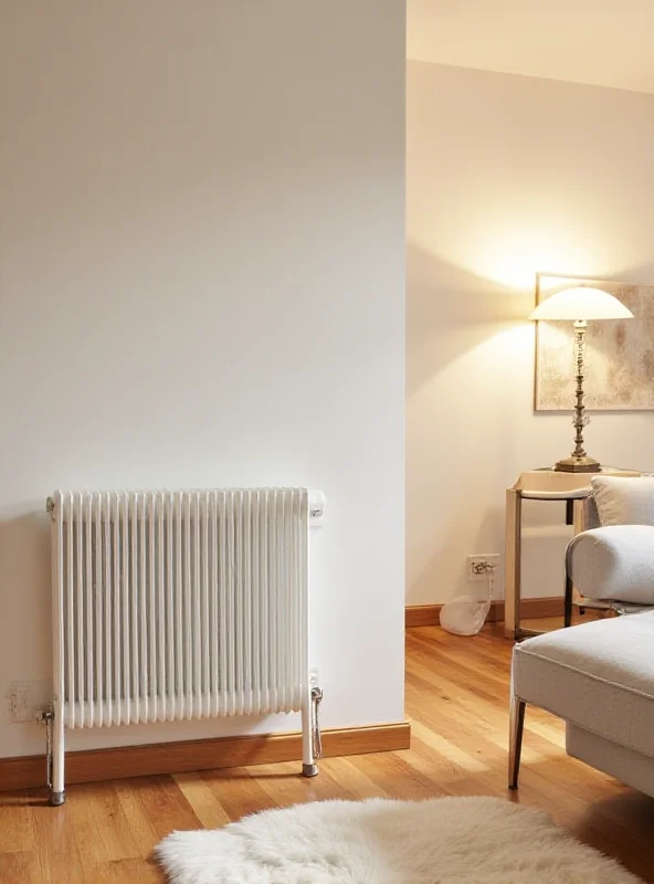 A modern Stelrad radiator installed in a stylish living room.