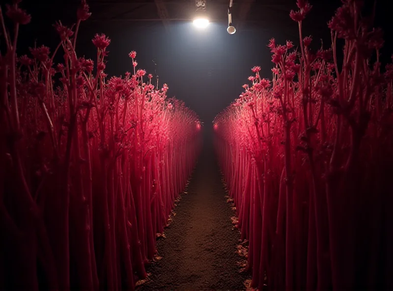 Candlelit rhubarb shed in Yorkshire.