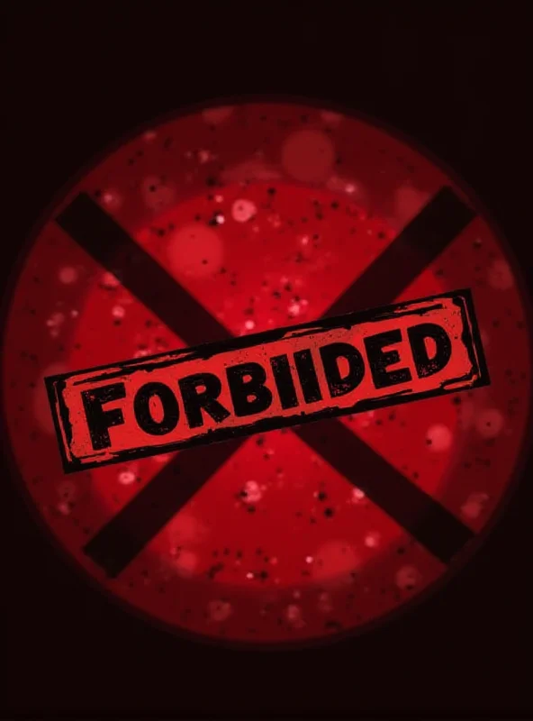 A stylized image representing the new YouTube gambling content restrictions, with a 'forbidden' symbol overlayed on dice and casino chips.