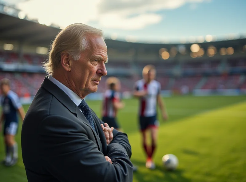 Zdeněk Zeman on the sidelines during a football match.