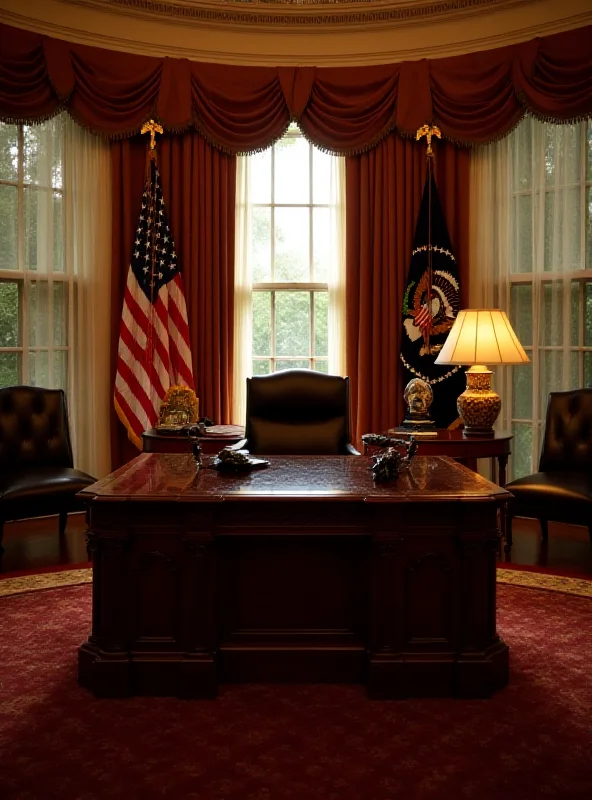 The Oval Office in the White House.