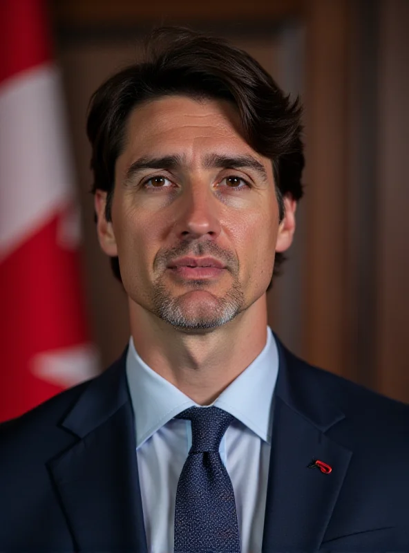 Justin Trudeau at a press conference