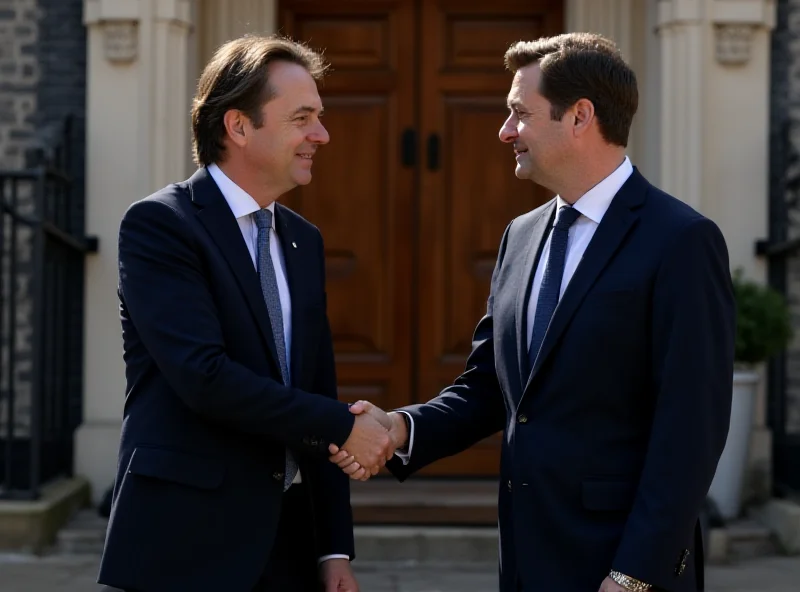 Zelenskyy and Starmer shaking hands